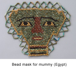Bead mask for a mummy (Egypt)