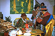 青海省モンゴル族の食卓