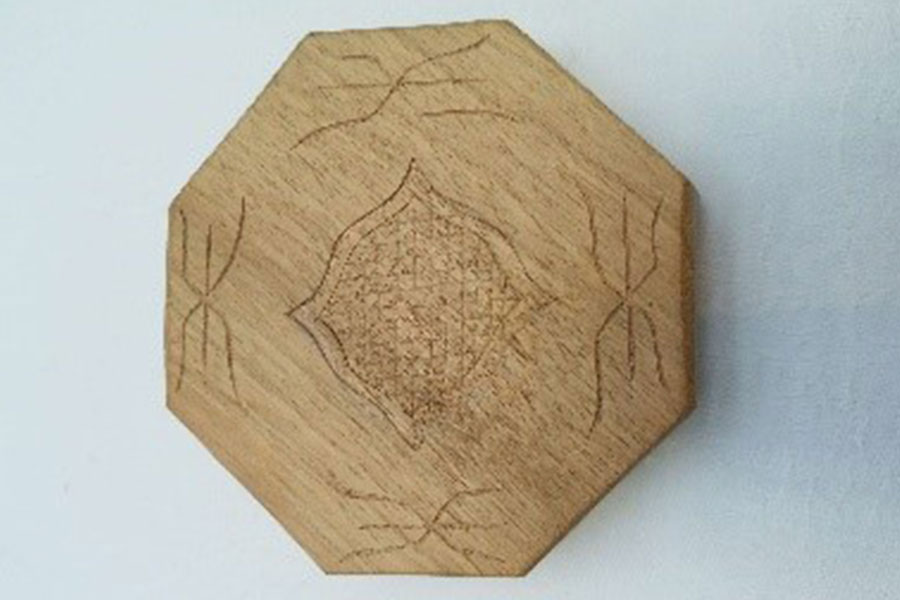木彫コースター