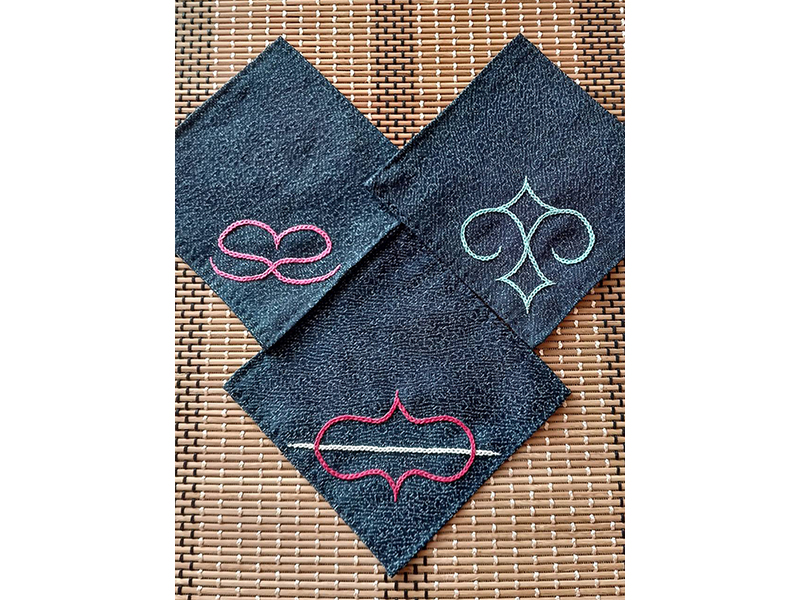 刺しゅうコースター見本イメージ