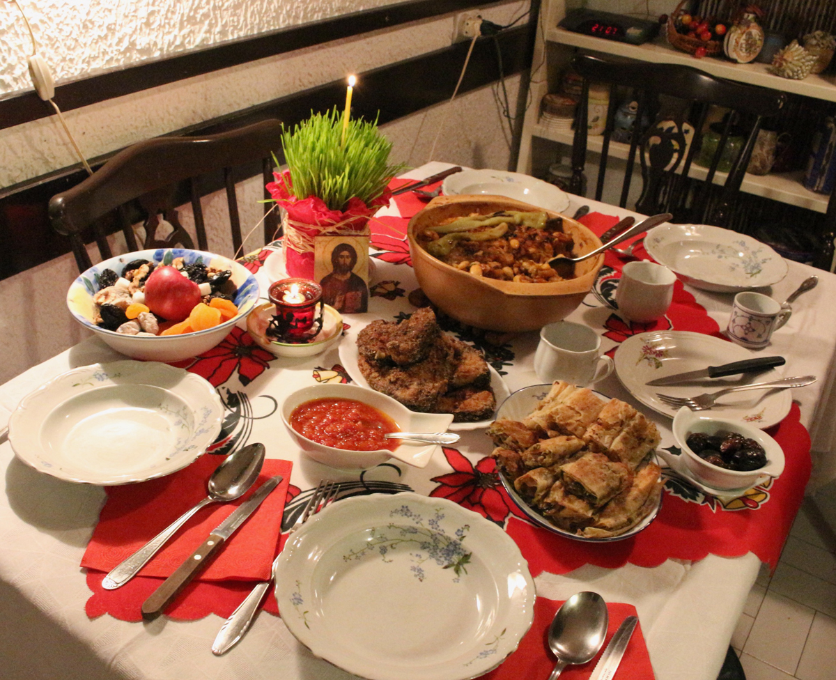 クリスマスイヴの食卓