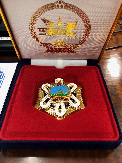 モンゴル国北極星勲章の叙勲