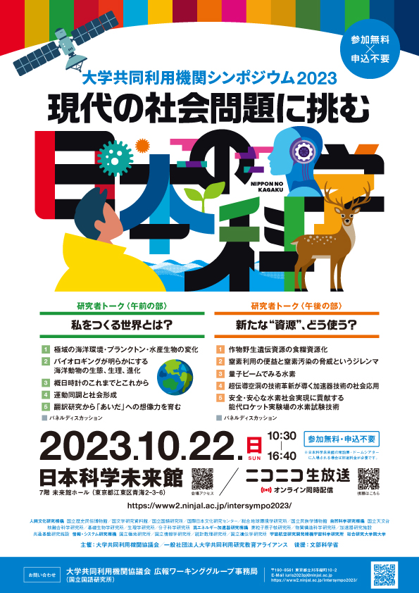 大学共同利用機関シンポジウム2023