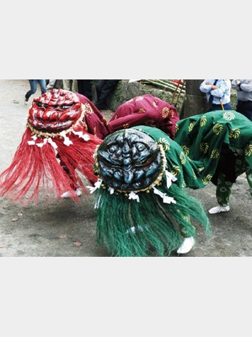 稲佐神社のおくんちの獅子舞 (佐賀県白石町)