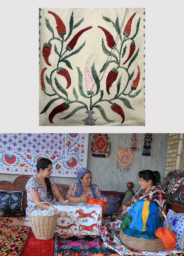 ワークショップ シルクロードの手仕事文化にふれる―スザニ刺繍を体験しよう！